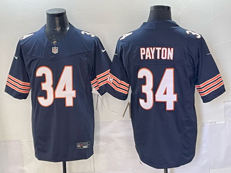 Men 2026 Chicago Bears #34 Payton Blue 3th generations Nike Limited NFL Jersey style 002->chicago cubs->MLB Jersey